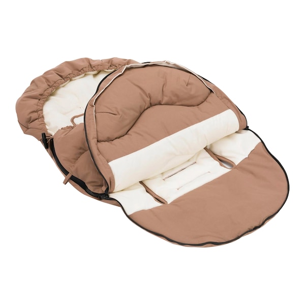 babywalz babycabWinterfußsck Nyby für Tragewannen und Babyschalen toffee Wochenangebot