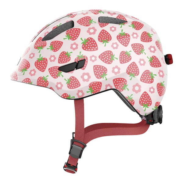 babywalz ABUSFahrradhelm Smiley 3.0 LED rose strawberry Begrenztes Angebot