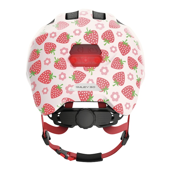 babywalz ABUSFahrradhelm Smiley 3.0 LED rose strawberry Begrenztes Angebot