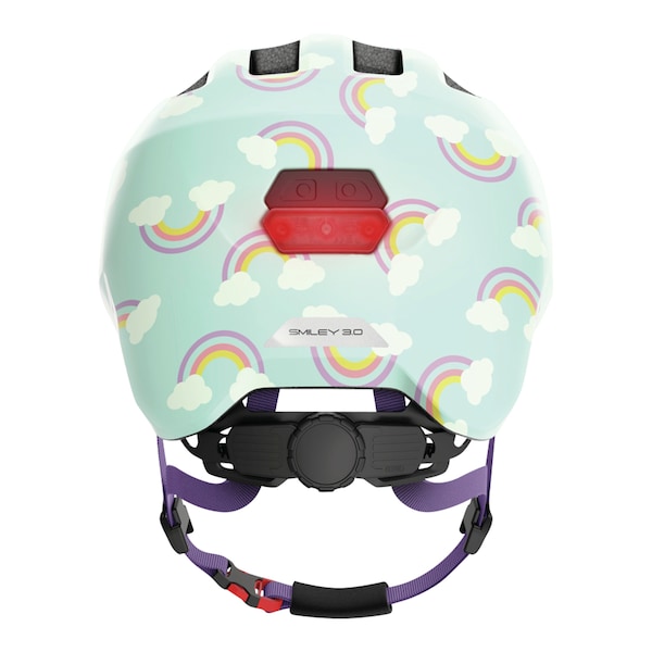 babywalz ABUSFahrradhelm Smiley 3.0 LED blue rainbow Cyber Monday