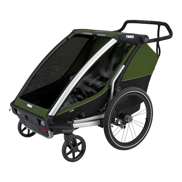 babywalz ThuleChariot Cab2 Fahrradanhänger cypress green Super Sparpreis