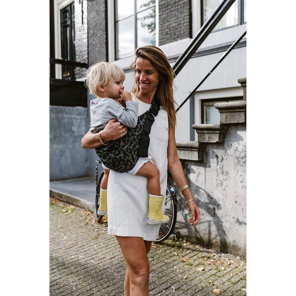 babywalz WILDRIDEHüfttrage Print leopard grey Neueste Stile