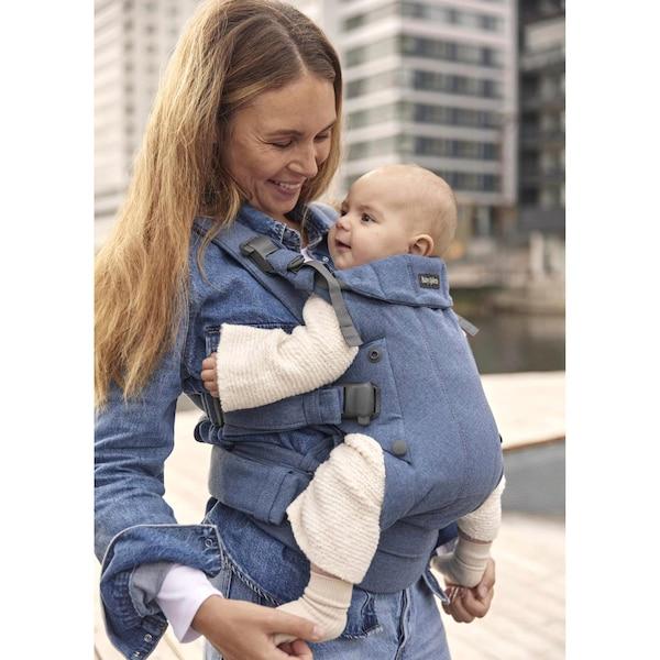 babywalz BabyBjörnBabytrage Harmony blau Clearance-Verkauf