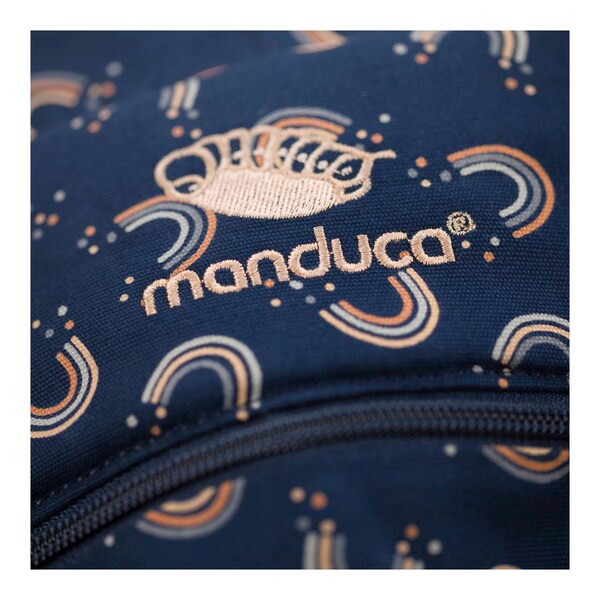 babywalz manduca® - XTBabytrage 3 Tragepositionen Limited Edition navy / print Im Verkauf