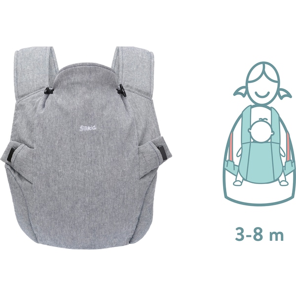 babywalz FillikidNatural Babytrage 2 Tragepositionen stone Online
