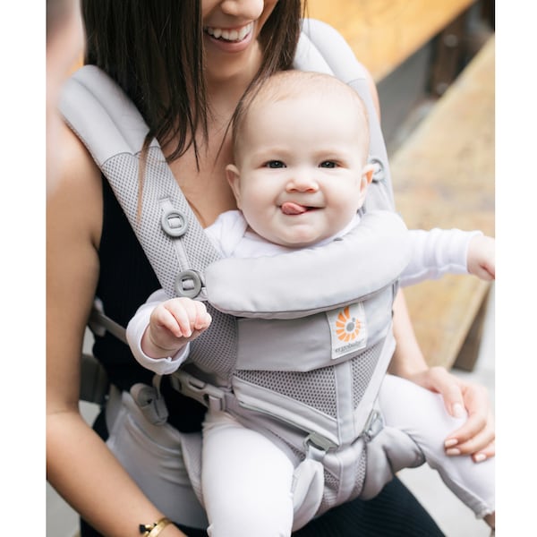 babywalz Ergobaby® - OMNI 360Cool Air Mesh Babytrage 4 Tragepositionen pearl grey Outlet
