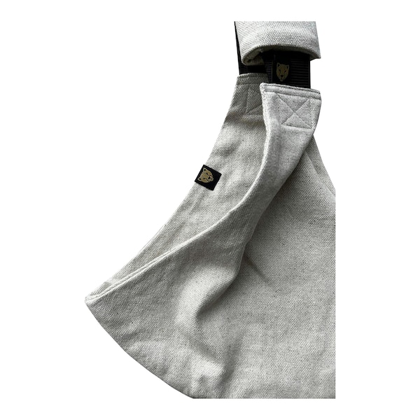 babywalz WILDRIDEHüfttrage Leinen linen sand Auslauf