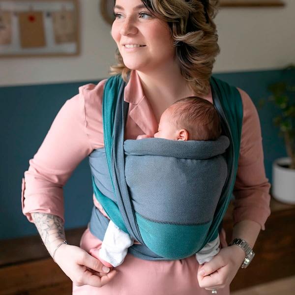 babywalz HOPPEDIZ®Babytragetuch Ultraleichtes Tragetuch stone Räumungsverkauf