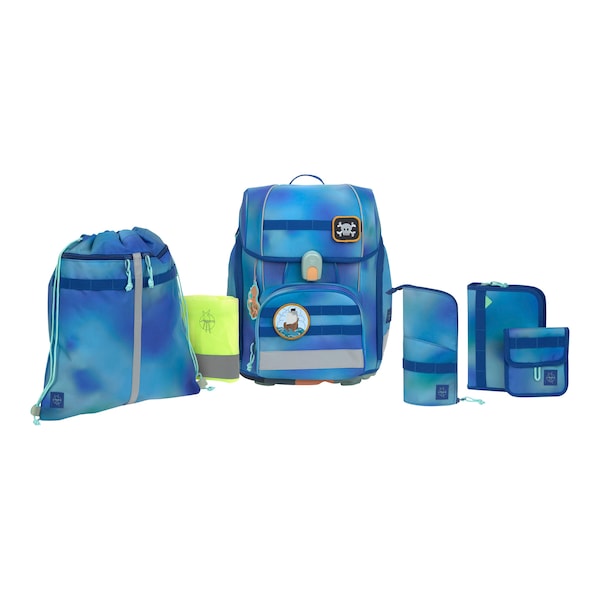 babywalz LässigSchulranzen-Set Boxy Unique gradient 7-tlg. blau Hotsell