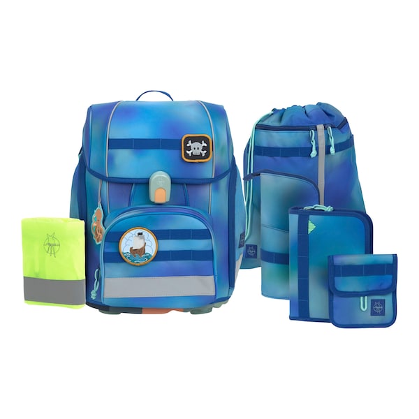 babywalz LässigSchulranzen-Set Boxy Unique gradient 7-tlg. blau Hotsell