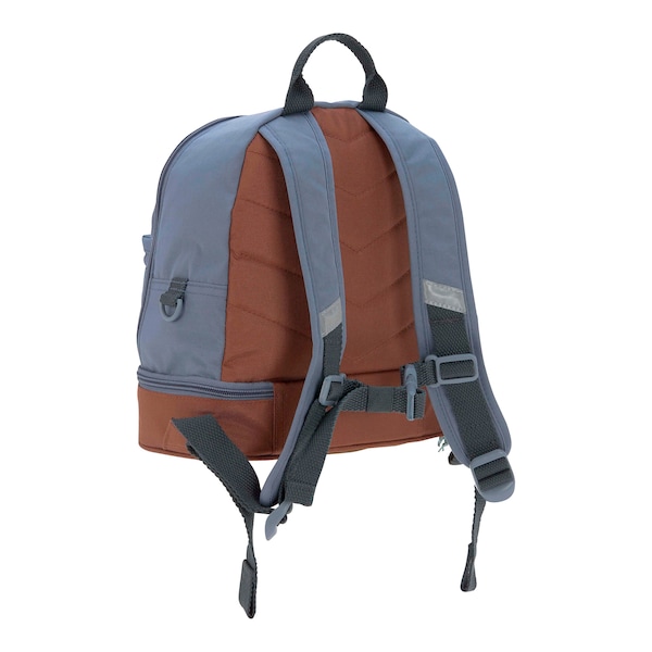 babywalz LässigKindergartenrucksack Mini Backpack Adventure Traktor blue denim Schlussverkauf