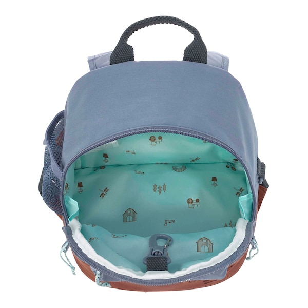 babywalz LässigKindergartenrucksack Mini Backpack Adventure Traktor blue denim Schlussverkauf