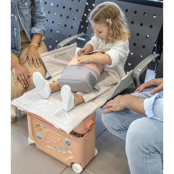 babywalz Stokke® - JetKids™ by Stokke®Reiseset inkl. BedBox und Wickelrucksack coral pink Fabrikverkauf