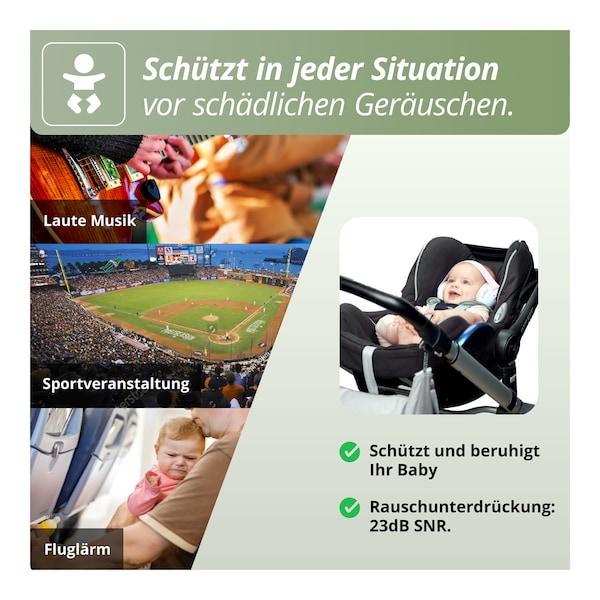 babywalz AlpineMuffy Baby Gehörschutz grün Kostenloser Versand