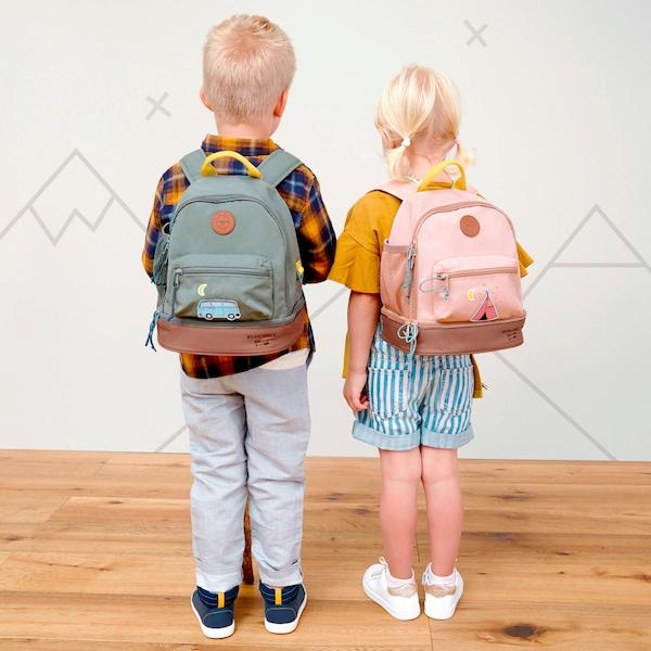 babywalz LässigKindergartenrucksack Mini Backpack Adventure Bus blau Versandkostenfrei