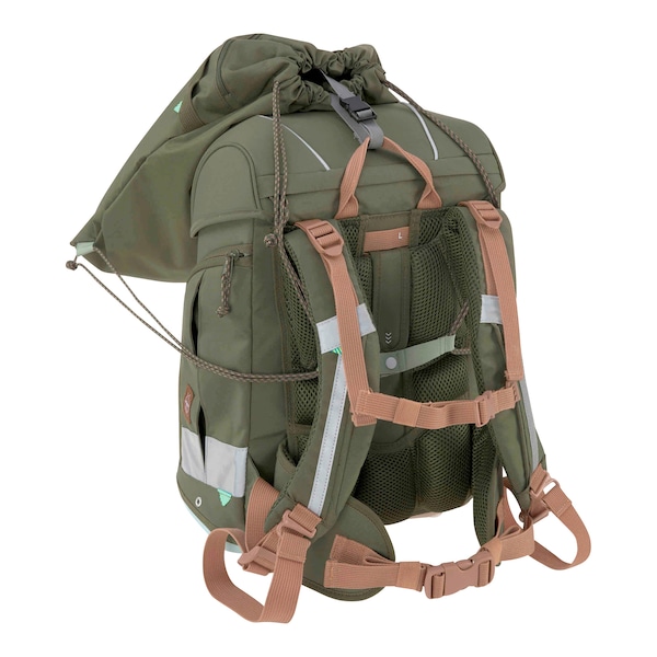 babywalz LässigSchulranzen-Set Boxy Unique 7-tlg. olive Großer Ausverkauf