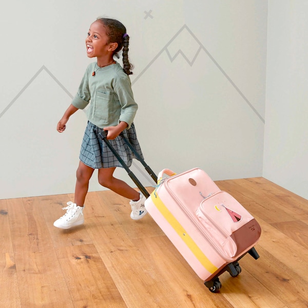 babywalz LässigKindertrolley Adventure Tipi - rosa Valentinstagsangebot