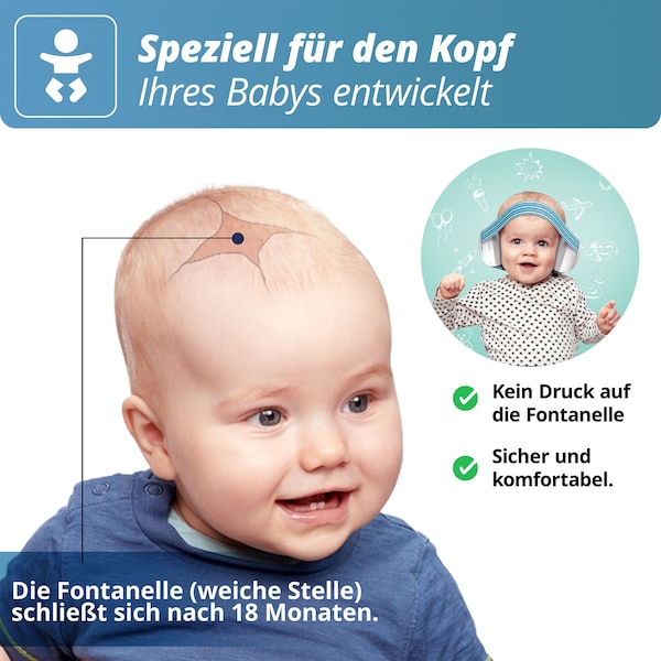 babywalz AlpineMuffy Baby Gehörschutz blau Kostenlose Rückgabe