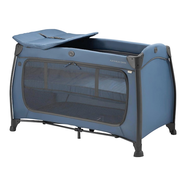 babywalz HauckReisebett Play n Relax Center Dark Blue