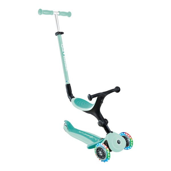 babywalz GlobberScooter 3in1 Go-Up active mit Leuchtrollen mint Clearance-Verkauf