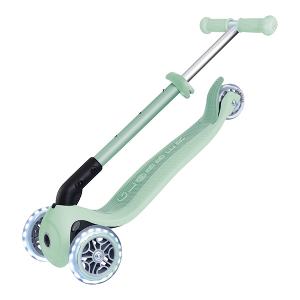 babywalz GlobberScooter Junior Foldable Lights ECO pistazie Fabrikladen