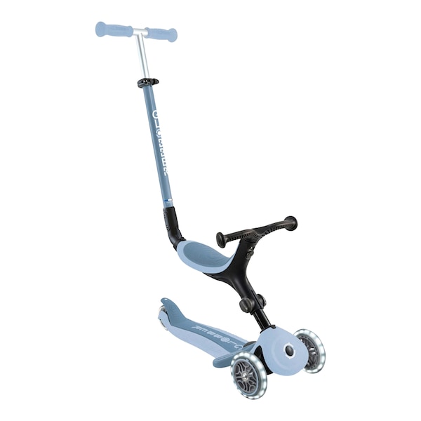 babywalz GlobberScooter 3in1 Go-Up active ECO mit Leuchtrollen blaubeere blaubeere