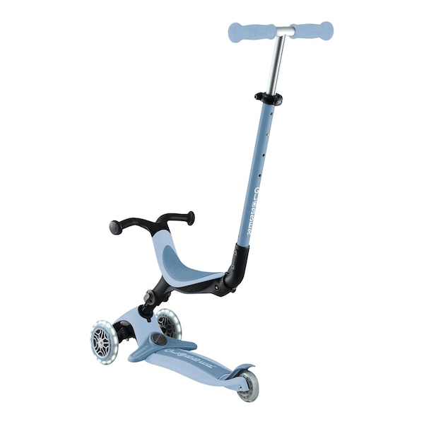 babywalz GlobberScooter 3in1 Go-Up active ECO mit Leuchtrollen blaubeere blaubeere Im Verkauf
