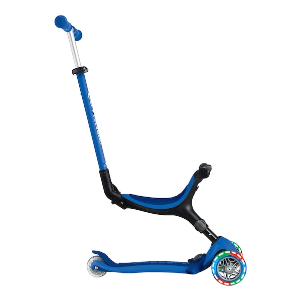 babywalz GlobberScooter 3in1 Go-Up active mit Leuchtrollen blau 50% Rabatt für begrenzte Zeit