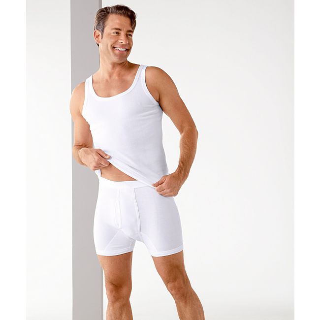 babybutt Erwin Müller Feinripp Herren-Unterhemd im 4er-Pack Nur für heute