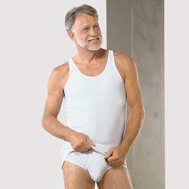 babybutt Schiesser Feinripp Herren-Unterhemd im 2er-Pack Hotsell