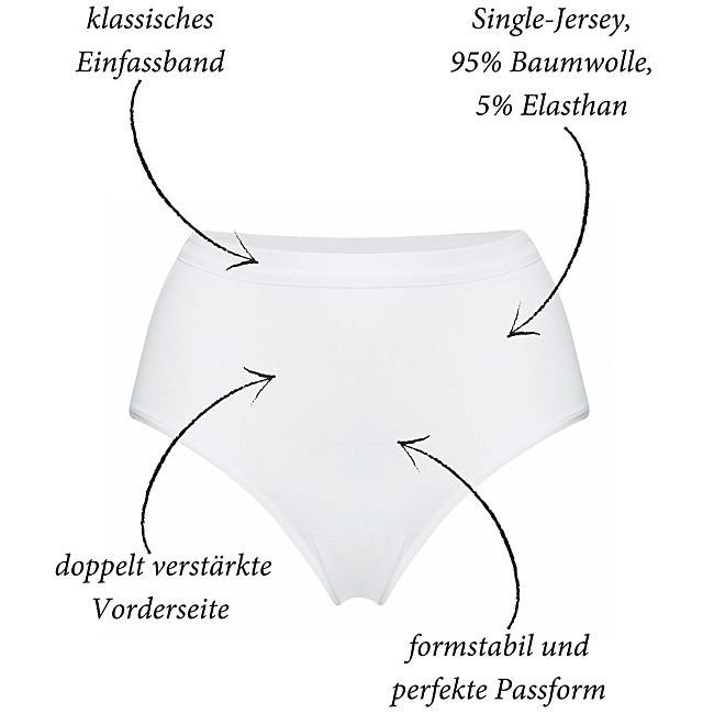 babybutt Con-ta Single-Jersey Damen-Formslip im 2er-Pack Sonderangebot