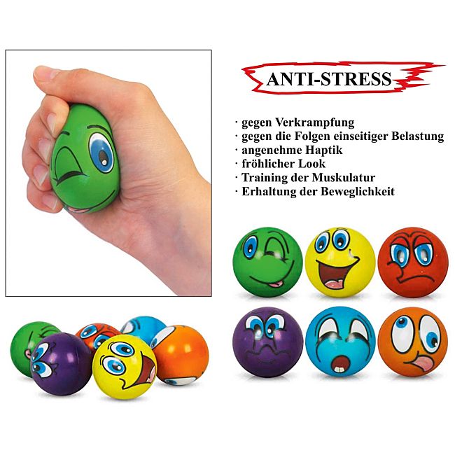 babybutt Anti-Stress-Ball im 6er-Set Nur für heute