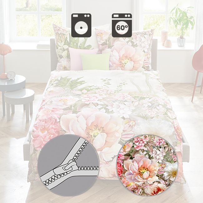 babybutt Kaeppel Mako-Satin Bettwäsche "Paradise Valley" Sonderangebot