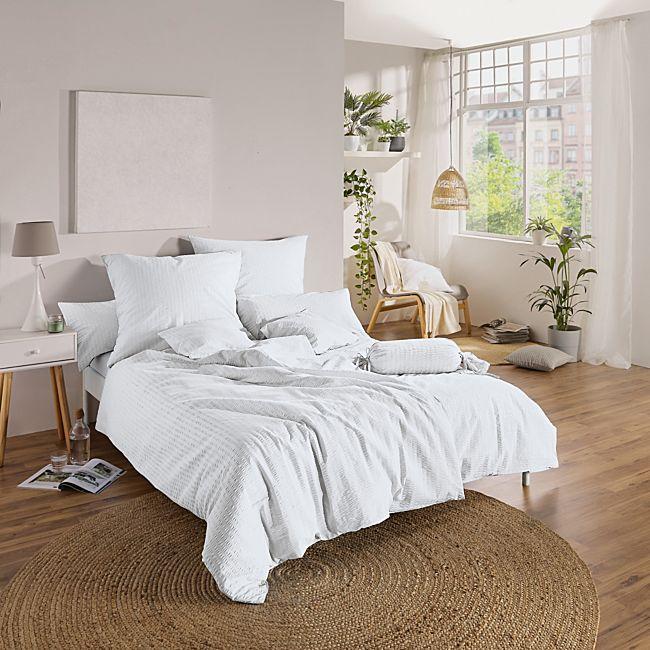 babybutt Erwin Müller Seersucker Bettwäsche "Rosenheim" mit Hotelverschluss Sonderangebot