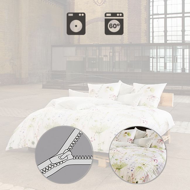 babybutt Estella Mako-Satin Wendebettwäsche "Meadow" Preisnachlass