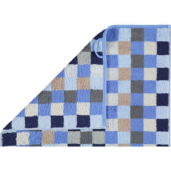 babybutt Cawö Walk-Frottier Jacquard Gästetuch "Unique Karo" im 2er-Pack im Angebot
