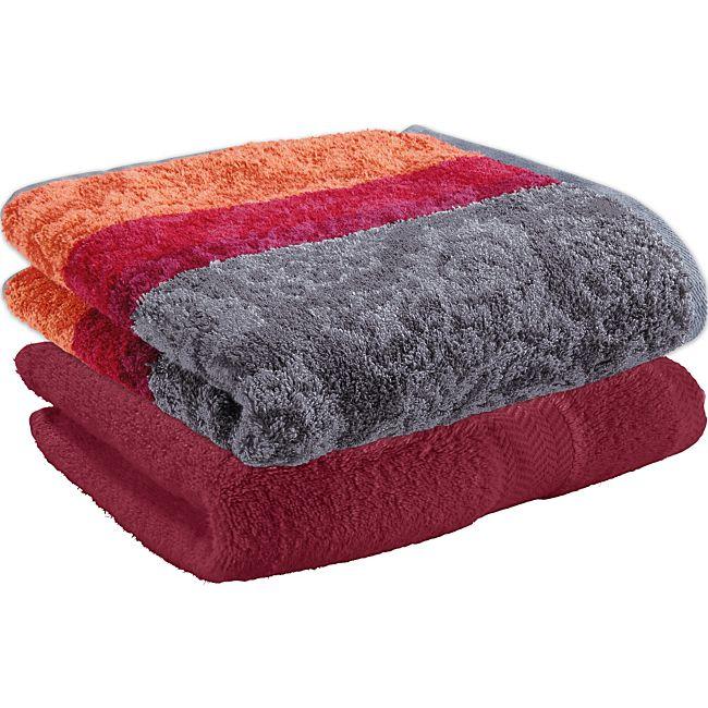 babybutt Erwin Müller Walk-Frottier Duschtuch-Set "Paisley" 2er-Pack Günstiger Verkauf