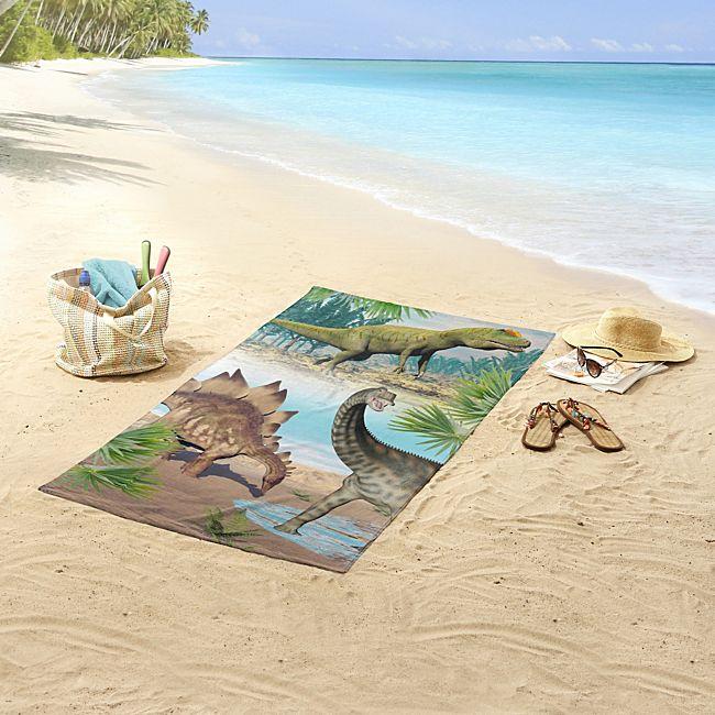 babybutt Good Morning Polyvelours Strandtuch "Dino" Saisonale Angebote