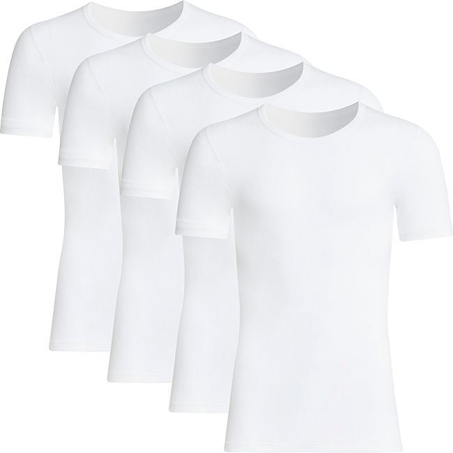 babybutt Conta Feinripp Herren-Unterhemd 1/2 Arm im 4er-Pack