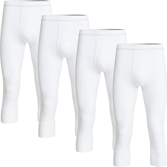 babybutt Conta Doppelripp Herren-Unterhose 3/4 lang im 4er-Pack Lagerräumung