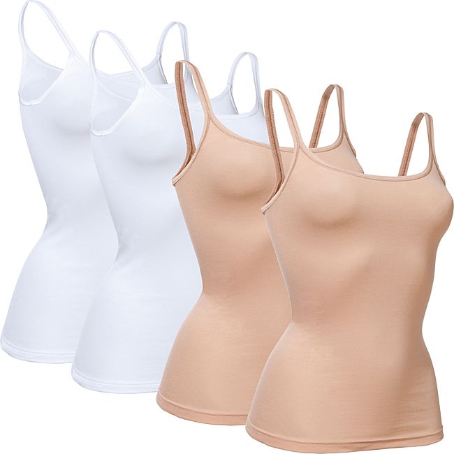 babybutt Conta Feinripp Damen-Unterhemd im 4er-Pack