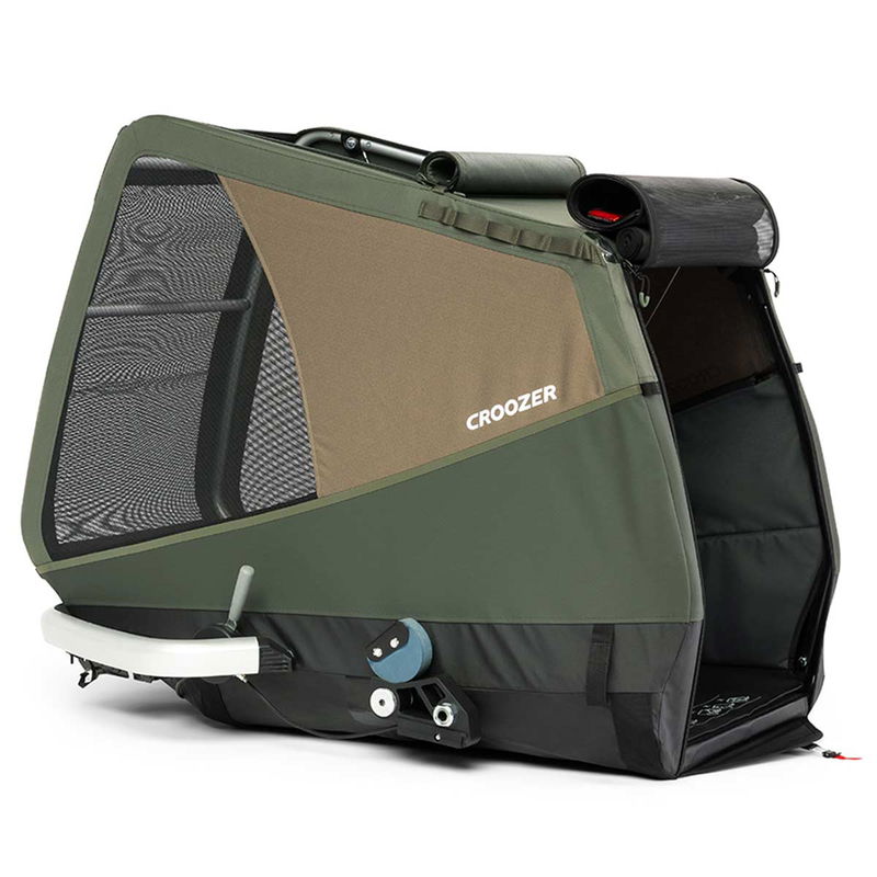 babyonlineshop Croozer Dog Mikke Moss green Fahrradanhänger für große Hunde geeignet Riesige Ersparnisse
