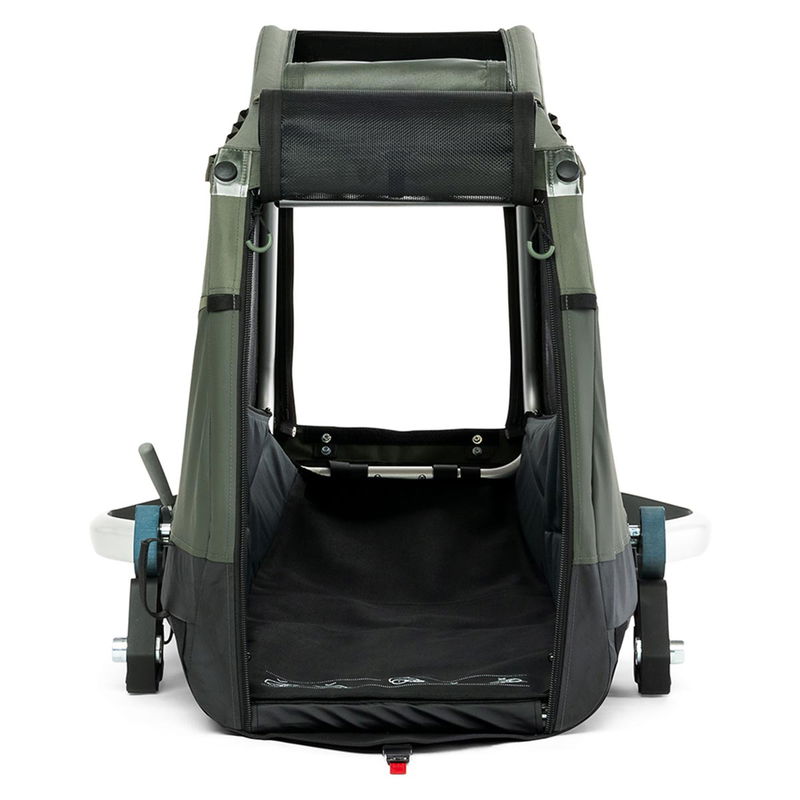 babyonlineshop Croozer Dog Enna Moss green Fahrradanhänger für mittelgroße Hunde geeignet VIP-Rabatte