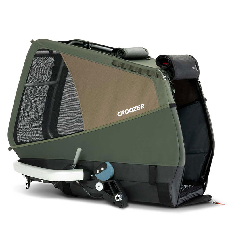 babyonlineshop Croozer Dog Enna Moss green Fahrradanhänger für mittelgroße Hunde geeignet VIP-Rabatte