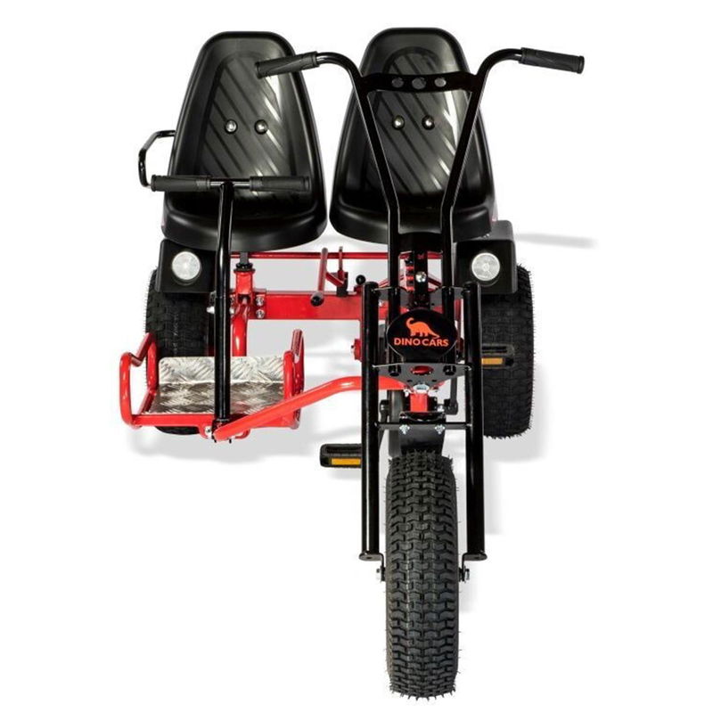 babyonlineshop Dino Cars 2Rider F GoKart rot/schwarz mit Offroad/Breitreifen Begrenzt auf 3 Tage
