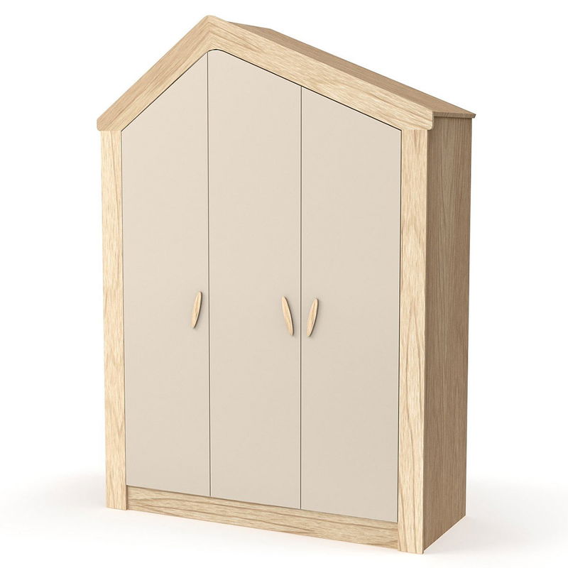 babyonlineshop Nature Kid My House Kinderzimmer natur/grau 5-teilig mit Etagenbett Letzte 3 Tage