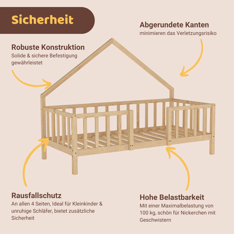 babyonlineshop Artkid William Hausbett natur 90 x 200 cm Letzter Tag