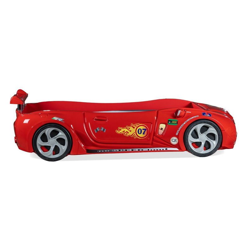 babyonlineshop Artkid Autobett Kinderbett rot 90x190 cm mit LED Licht per Fernbedienung Nur für heute