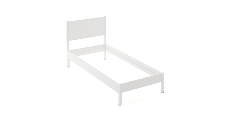 babyonlineshop Nature Kid Fabi Familienbett weiß 180 x 200 cm Doppeltbett und 90 x 200 cm Einzelliege Super Rabatt