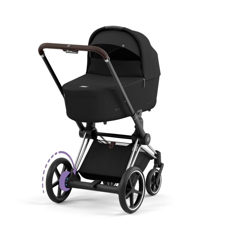 babyonlineshop CYBEX e-PRIAM Kinderwagen Sepia Black Bundle Plus New Generation inkl. Zubehörartikel Speichern exportieren